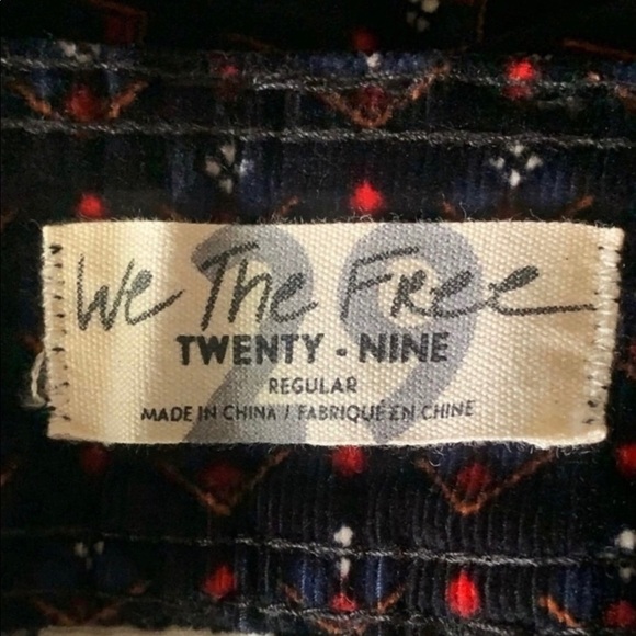 💋NWT FREE People Corduroy Button Down Mini Skirt - Picture 13 of 13